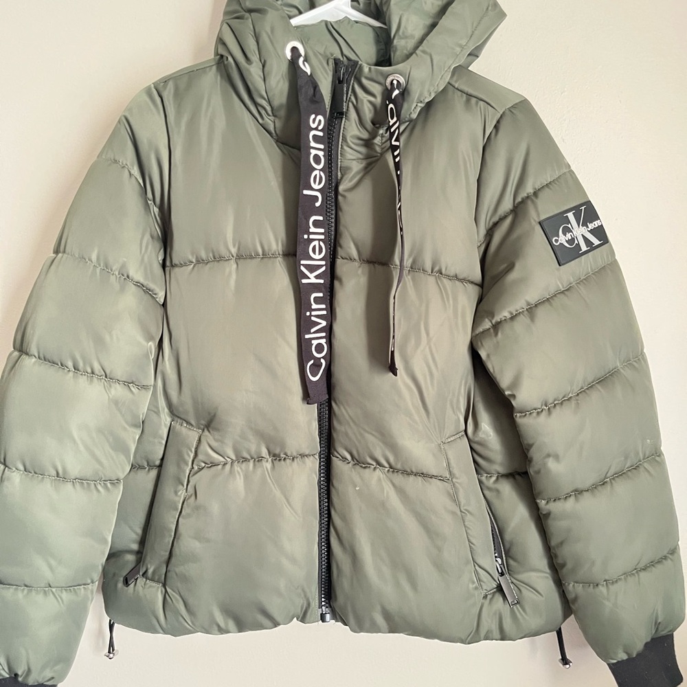 Calvin Klein Green Puffer Jacket